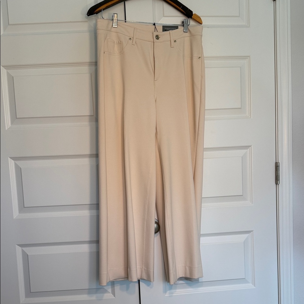 Chico's Beige Wide-Leg Pants